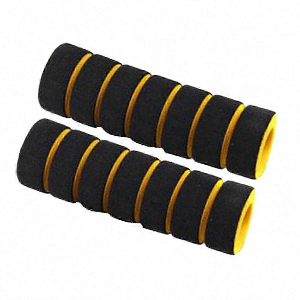 2pcs Non-slip Foam Bicycle Handlebar Grips for Comfortable Cycling