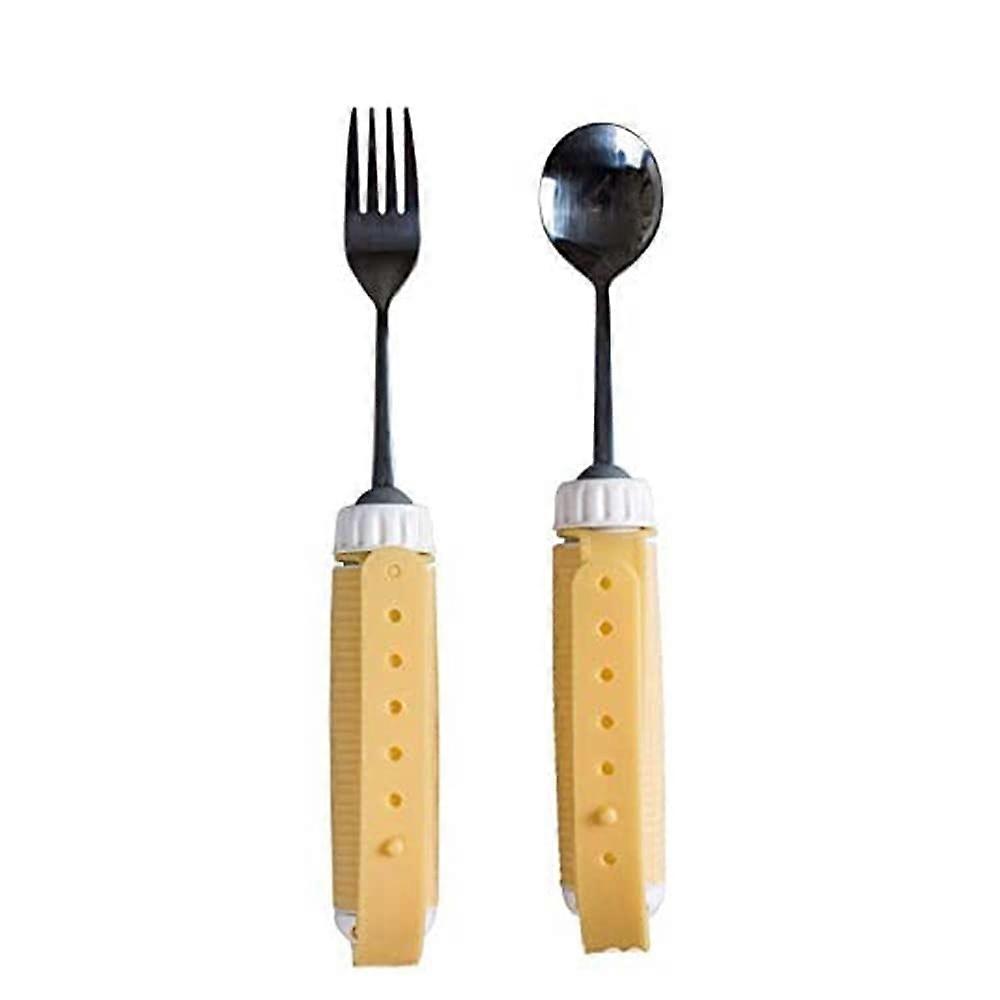 用于震颤和帕金森病患者的加重勺子，带符合人体工程学的防滑手柄的防振餐具