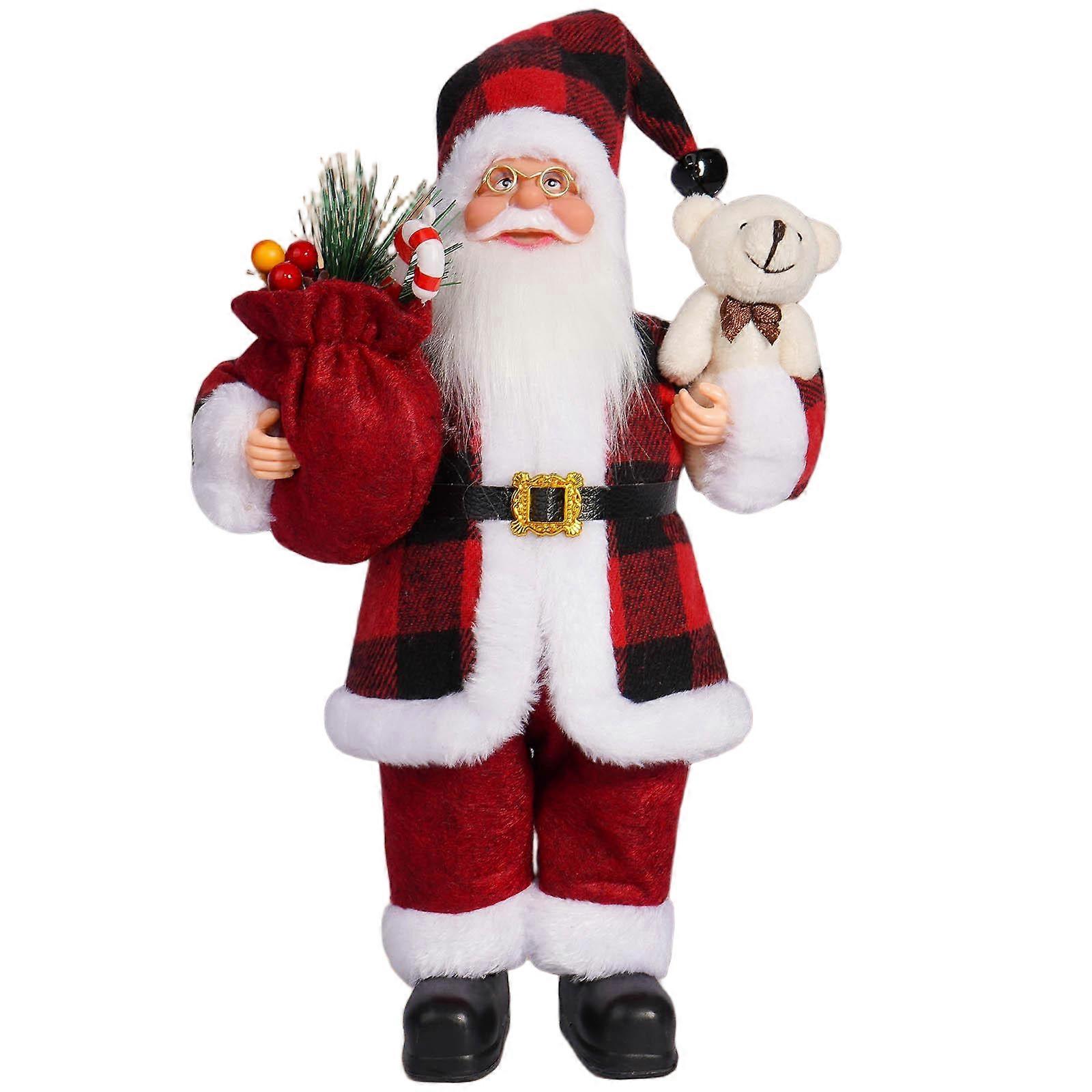 Santa Claus plush toys, 11 styles, 12 inches, suitable for multiple festivals, can be used for decoration and gifting