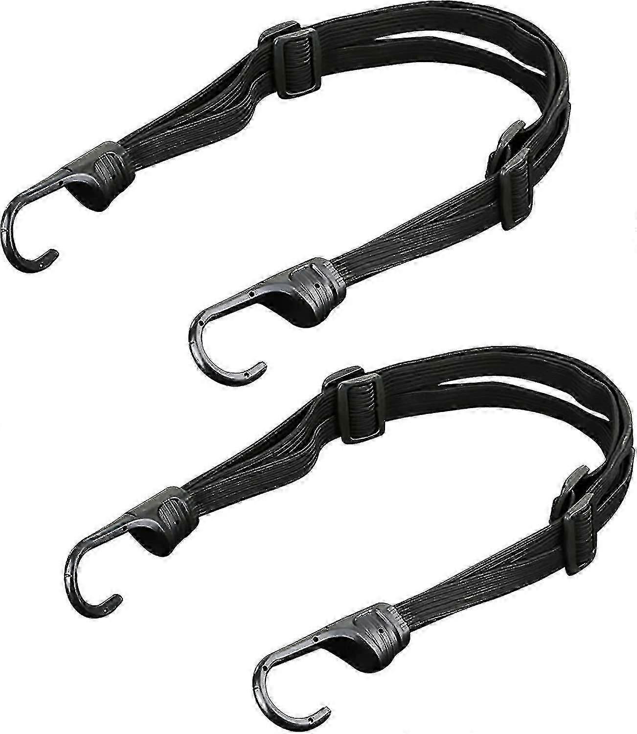 Corde elastiche per impieghi gravosi con ganci Blocco per bici elastico piatto Bungee Strap per bici elastico Bungee regolabile (2 pezzi) - PR
