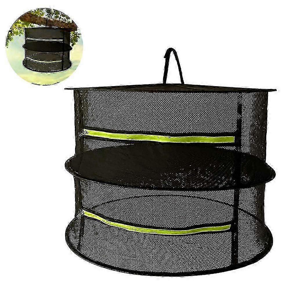 Herb Drying Rack Plant Hanging Net Drain Rack Drying Net, 2 couches