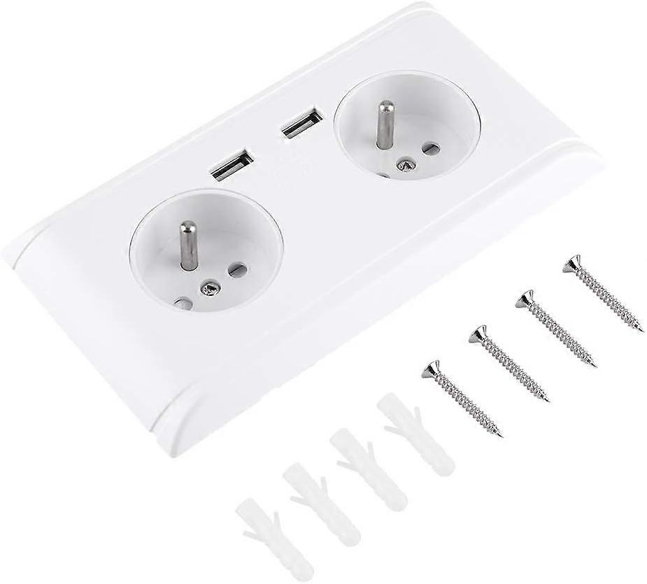 Multifunctional socket with dual USB port for charging 250 V