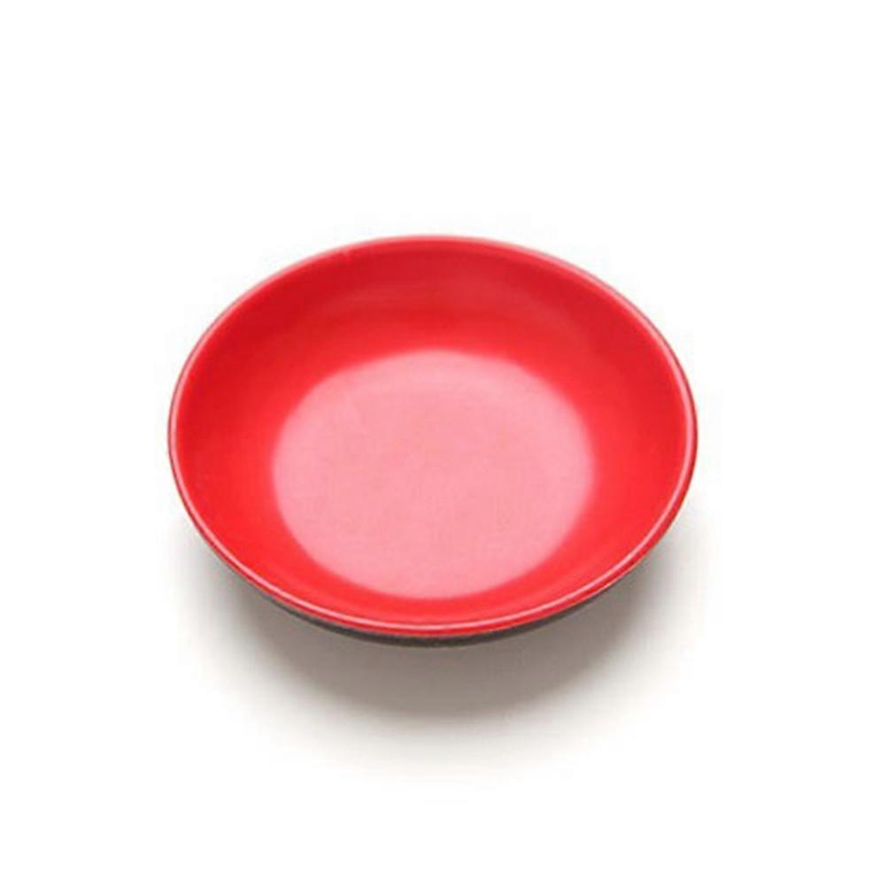 Red Dipping Plates for Seasoning Use Suitable for Sauce Vinegar 6 Pieces