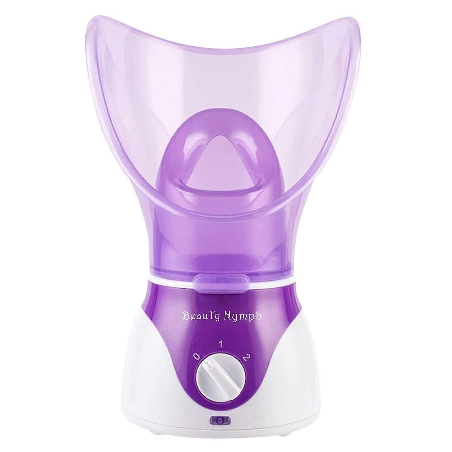 Face Steamer, Home Steamer, Sauna Pores and Extract Blackheads, Make Your Skin Glow Youthfully - Facial Steam Skin Care Deep Cleansing SPA(Purple)