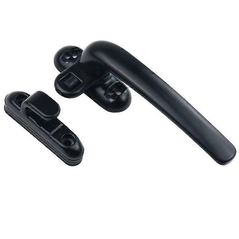 Lockable Door and Window Handle Black Casement Window Lock Handle