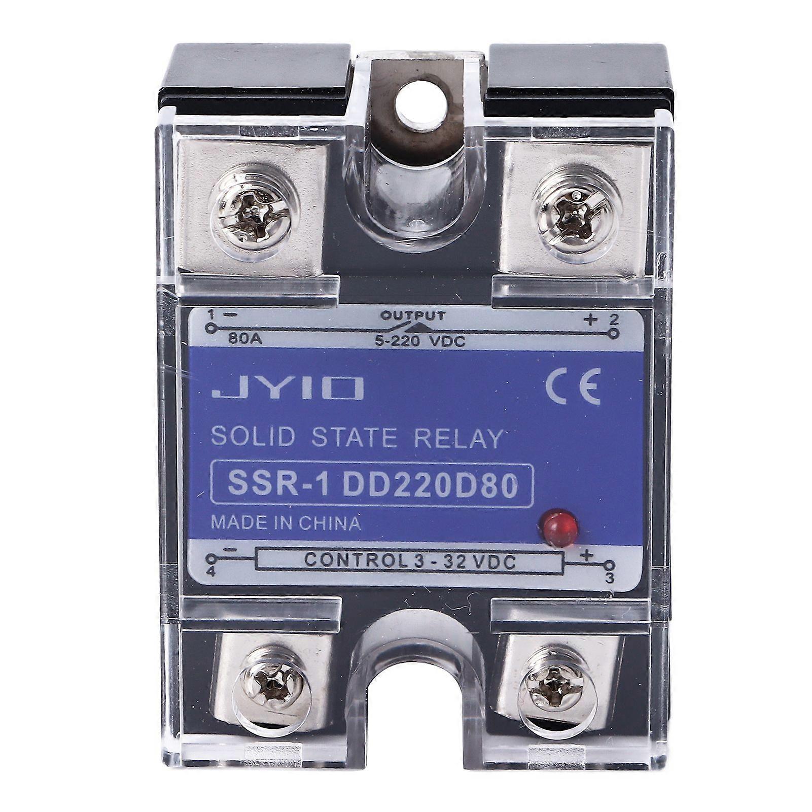 DC to DC Single Phase Solid State Relay 332VDC Input 5220VDC Load SSR Relay for Control System 80A
