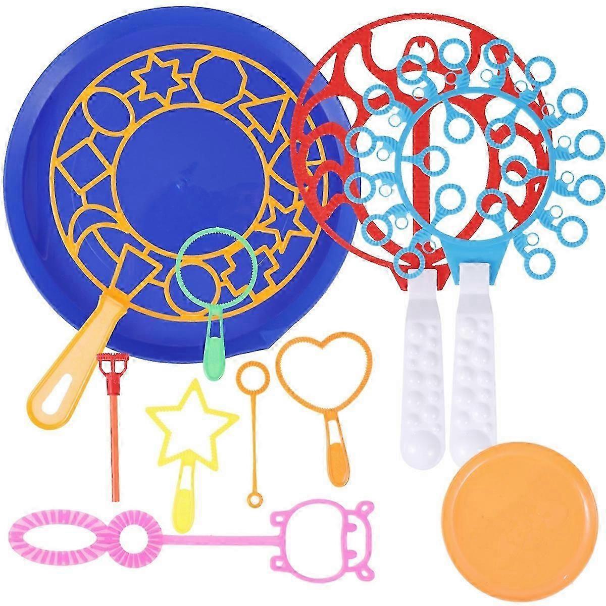 32 Pcs Creative Shaped Bubble Hoops Bubble Wand Tool Bubble Maker Blowing Set Bubble Plate for Kids Children