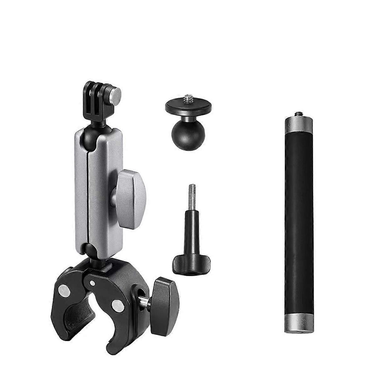 Camera Motorcycle Handlebar Mount Selfie Stick with Extension Rod for X5 Action Camera Accessory