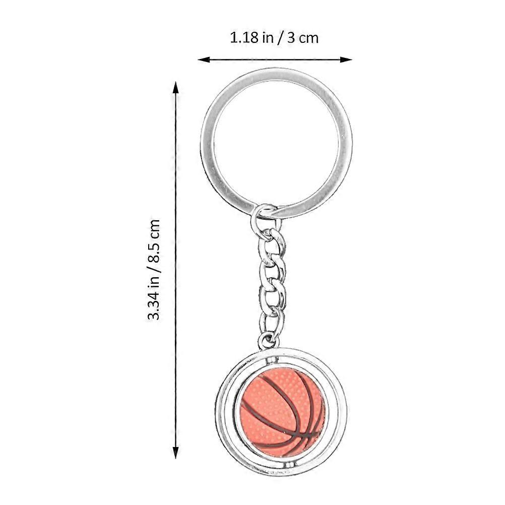 Basketball Key Chains Rotating Key Chains 2Pcs Sports Gifts for Kids