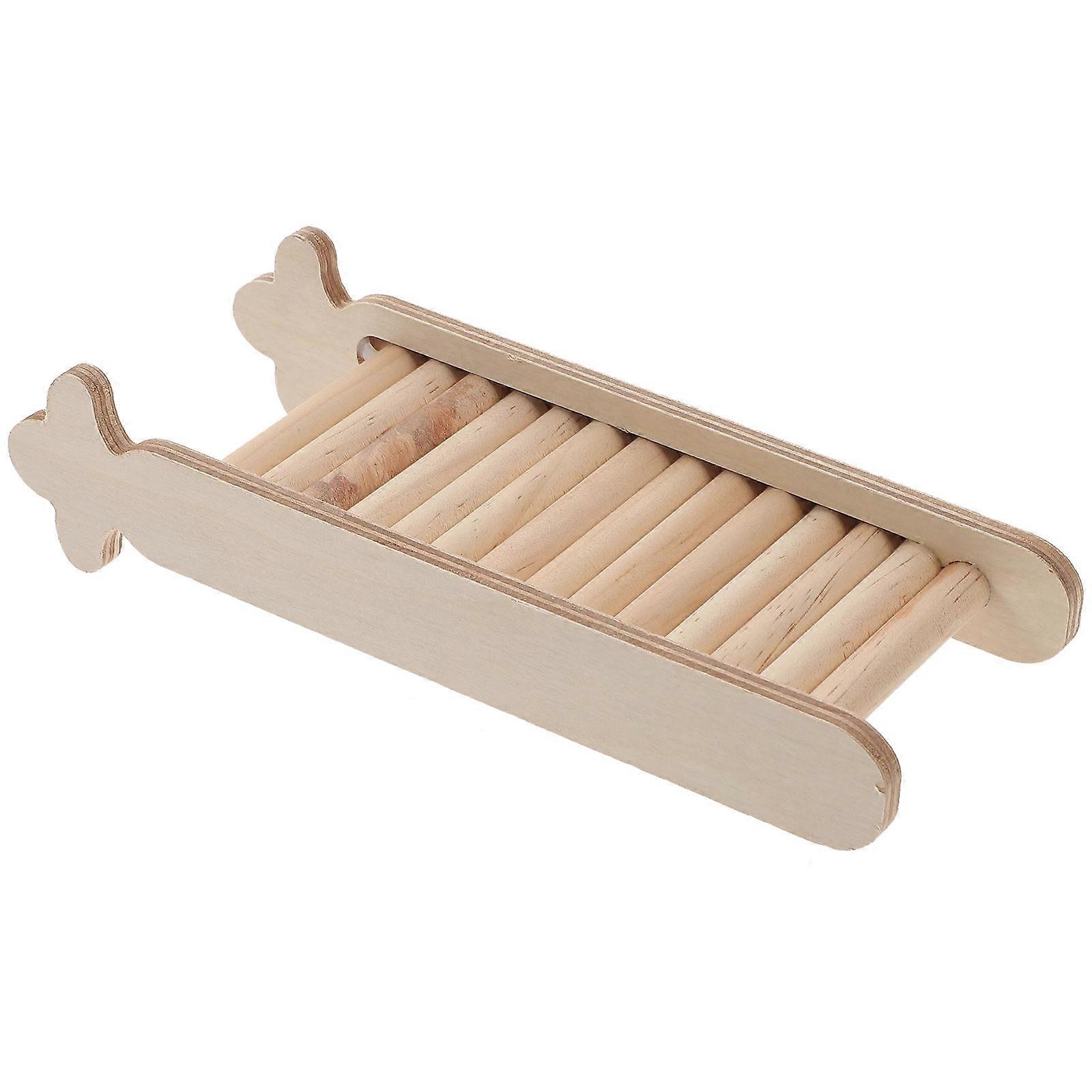 Hamster Accessories Wooden Ladder for 3Pcs Small Pets Climbing Toy