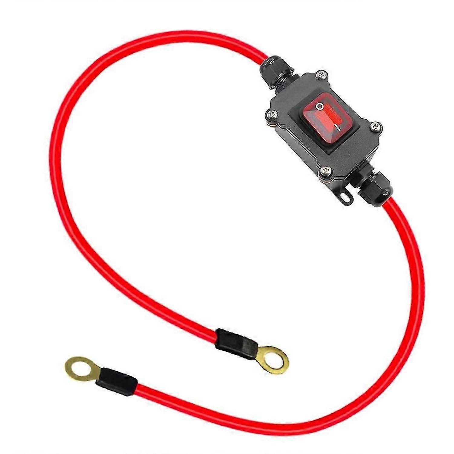 DC12V Inline Wire Switch DC12-24V DPST Dual Side Wiring Switch 25A IP67 with on/Off Quick Connect/Disconnect Switch