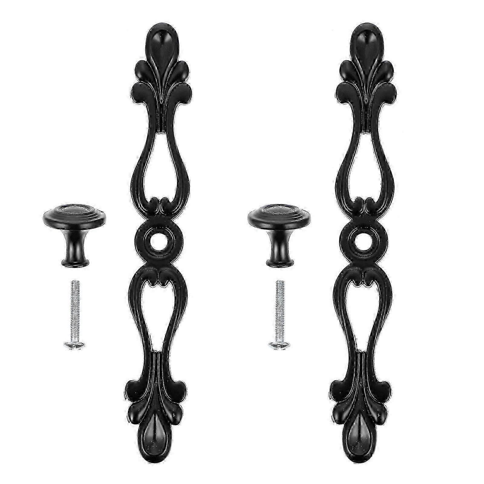 2pcs European Style Knobs Vintage Wardrobe Handles Drawer Pulls Home Decoration
