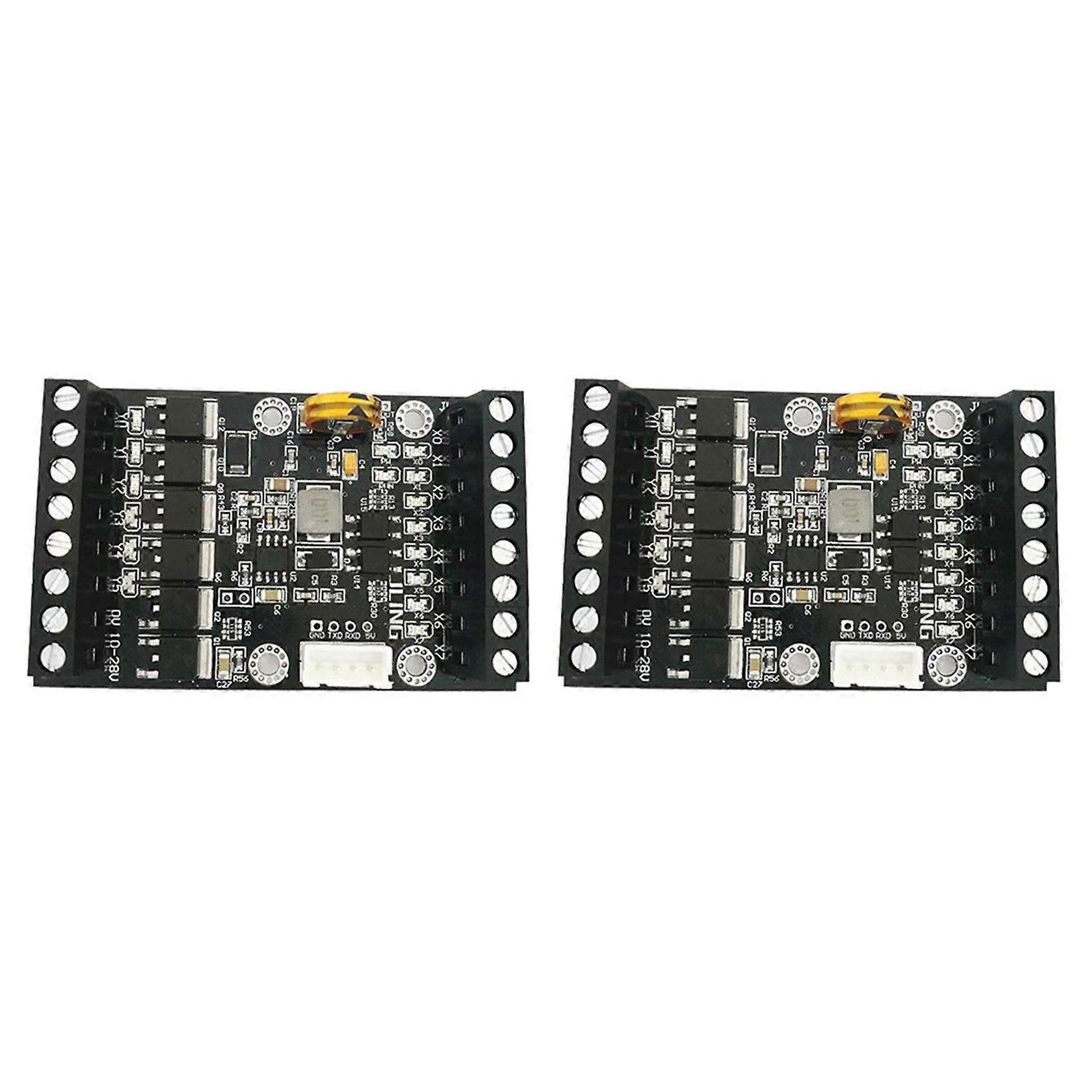 2X PLC Industrial Control Board Simple FX1N-14MT Delay Relay Module