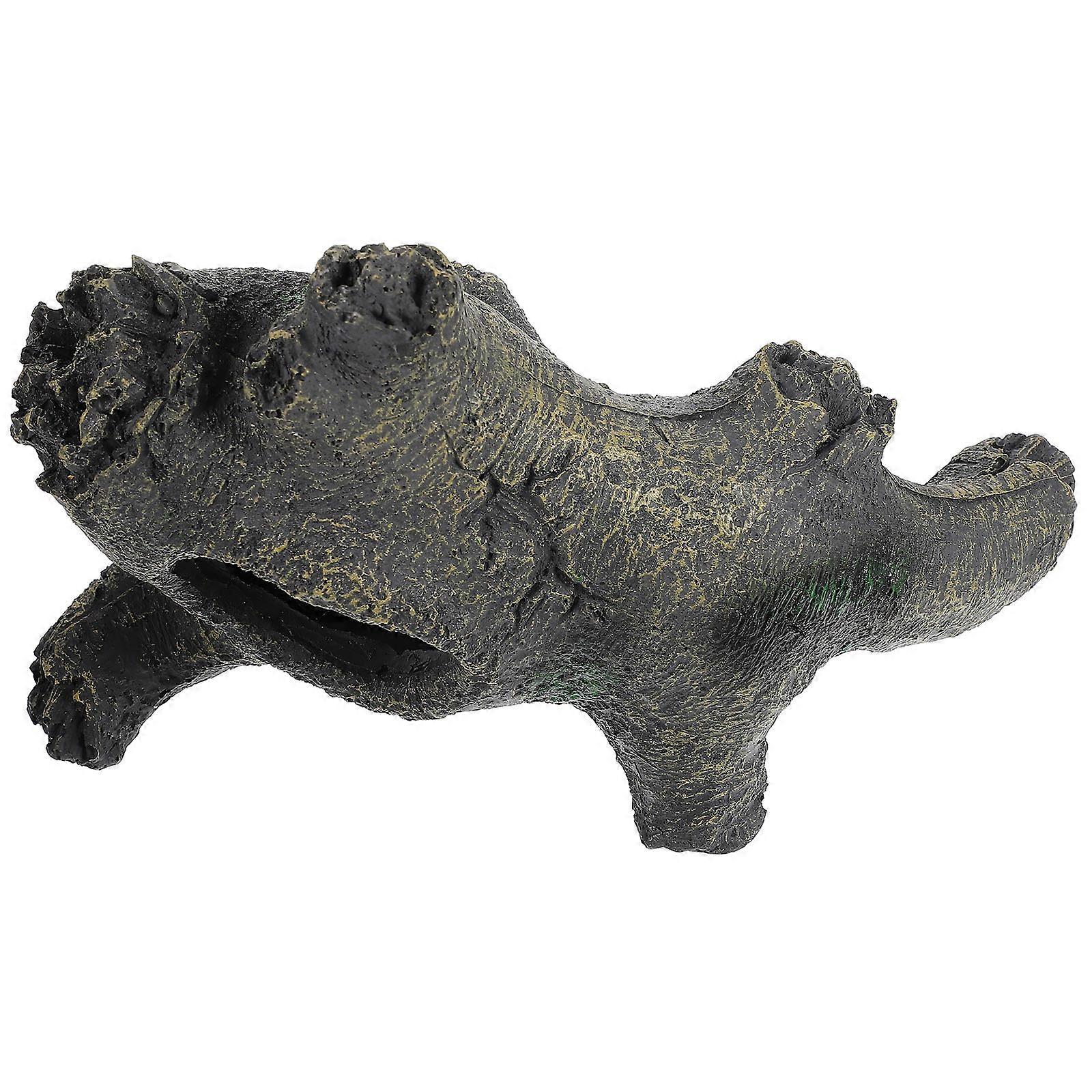 Reptile Habitat Cave Resin Shelter Cave Creating Dark Hideout 4Pcs