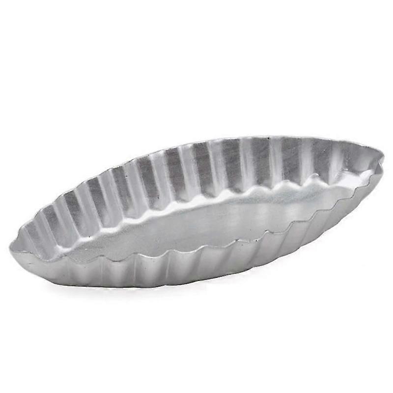 Lange gecanneleerde rand Kleine boot vorm ei taart schimmels Cupcake Liners