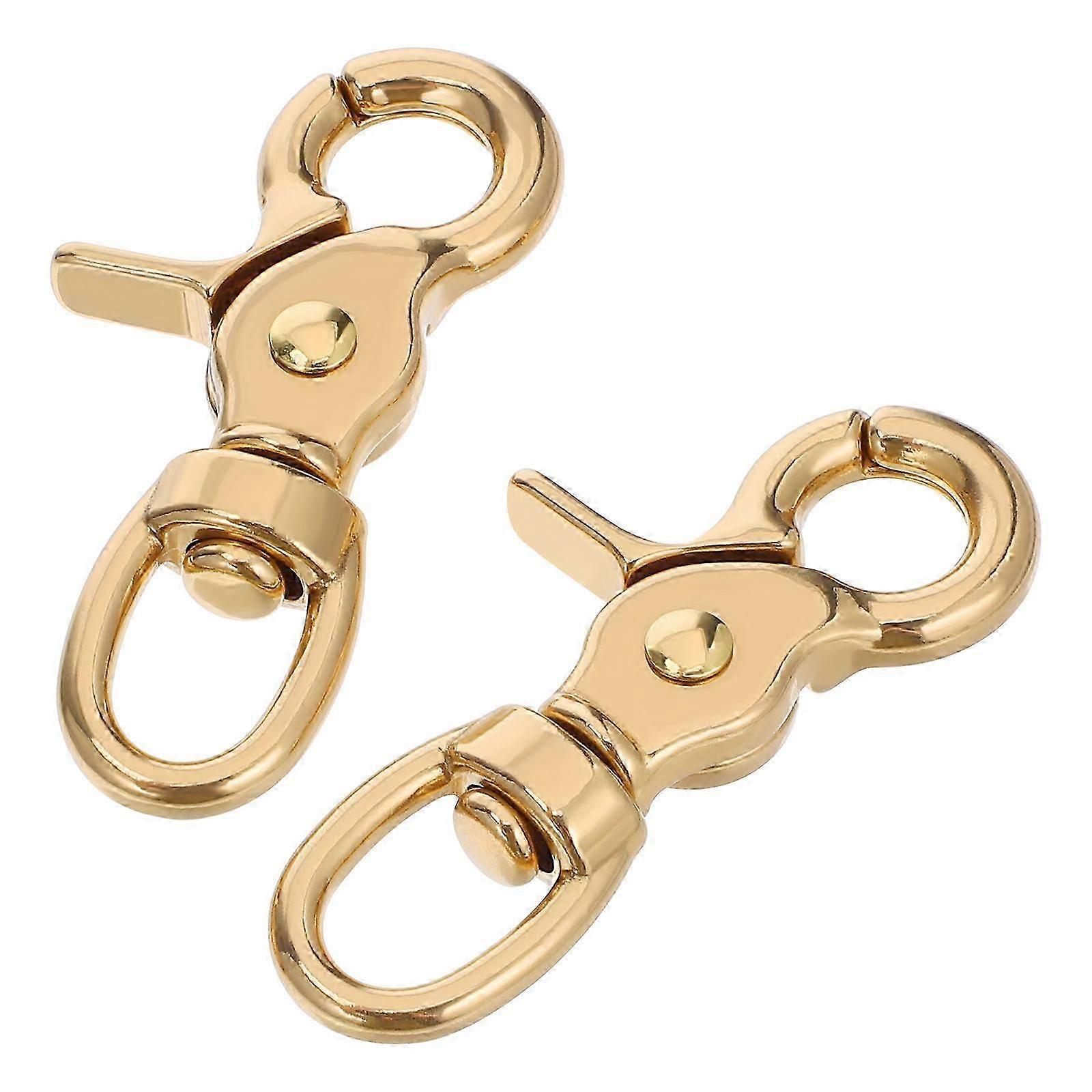 2 Pcs Heavy Duty Brass Lobster Clasp Swivel Trigger Snap Hooks for Bags, Straps & Leathercraft  Durable Secure Connection Fasteners