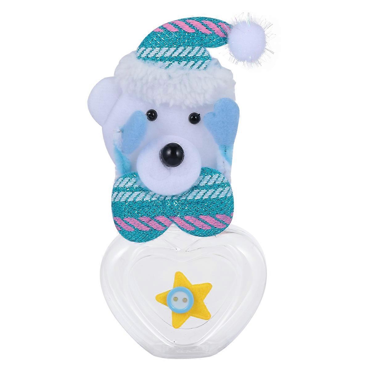 Portable Candy Can Christmas Storage Box for Candy Storage 2Pcs Sky-Blue