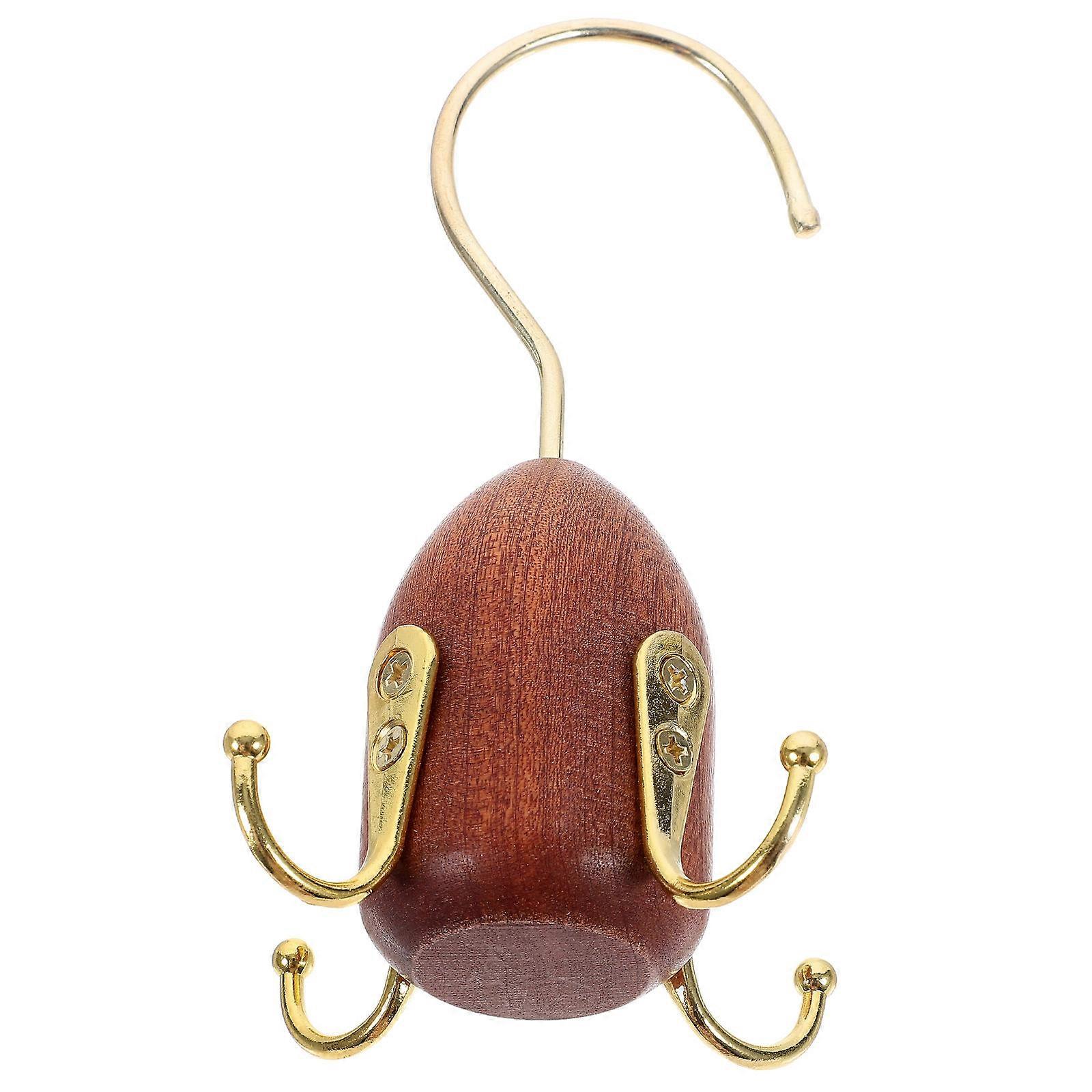 Belt Rack 2Pcs Coat Hanger for Storage Use with Wood and Iron
