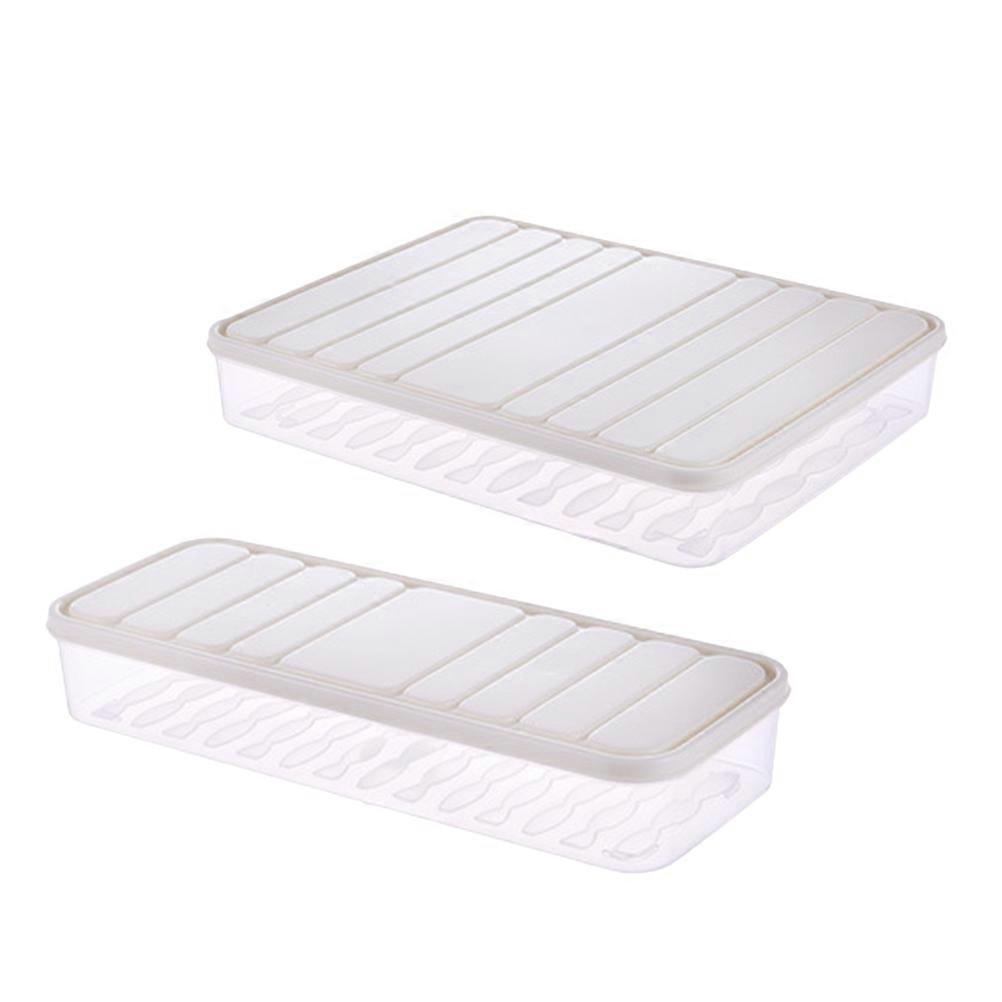 Dumpling Box Plastic Refrigerator Crisper for Kitchen Use 4Pcs Set