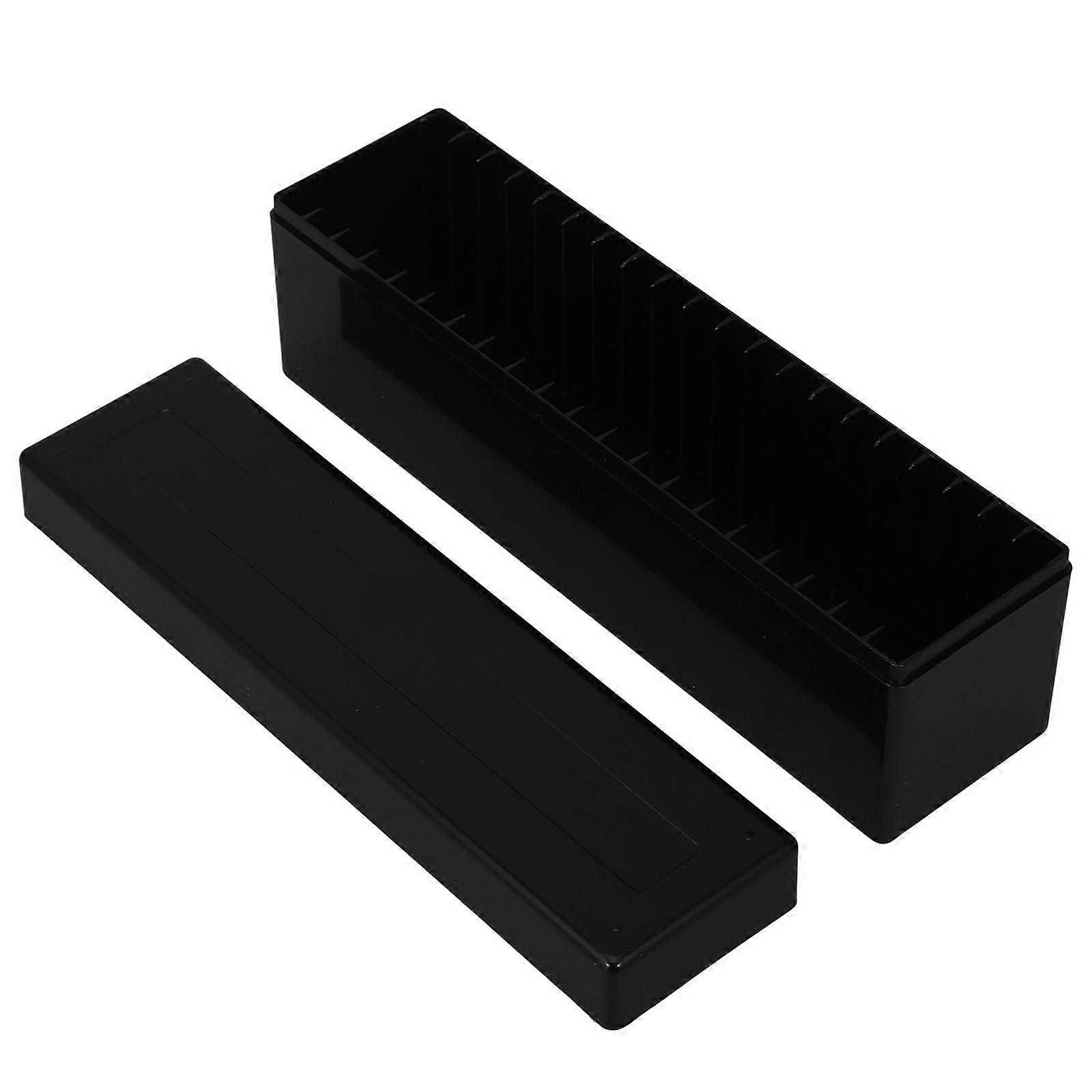 Clear Money Box Coin Collection Box For Home Display Black 26.50X9.00X6.90CM Secure Locking 1Pcs