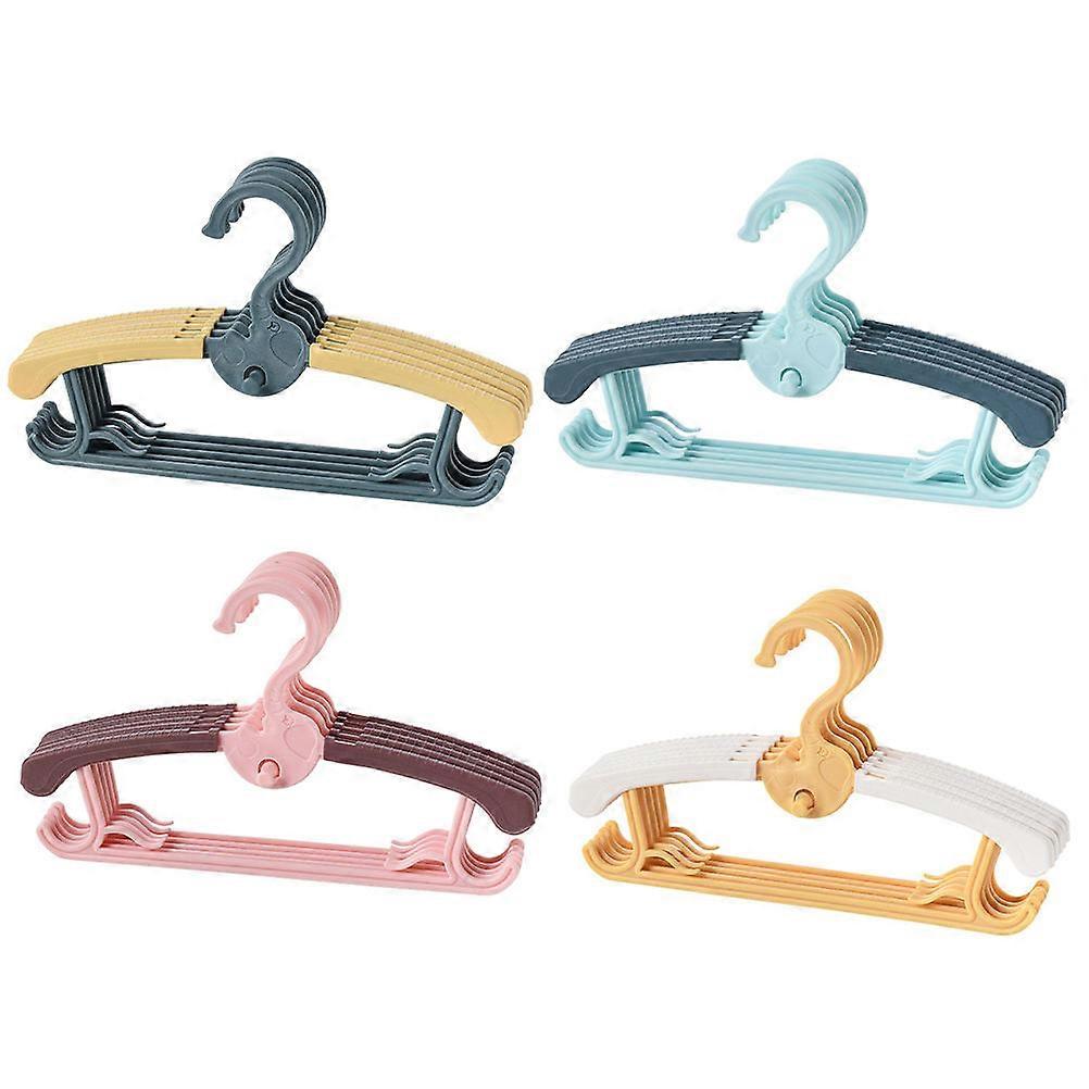 Infant Clothes Hanger With Cartoon Elephant Shape In Assorted Color For Drying Clothes 20Pcs