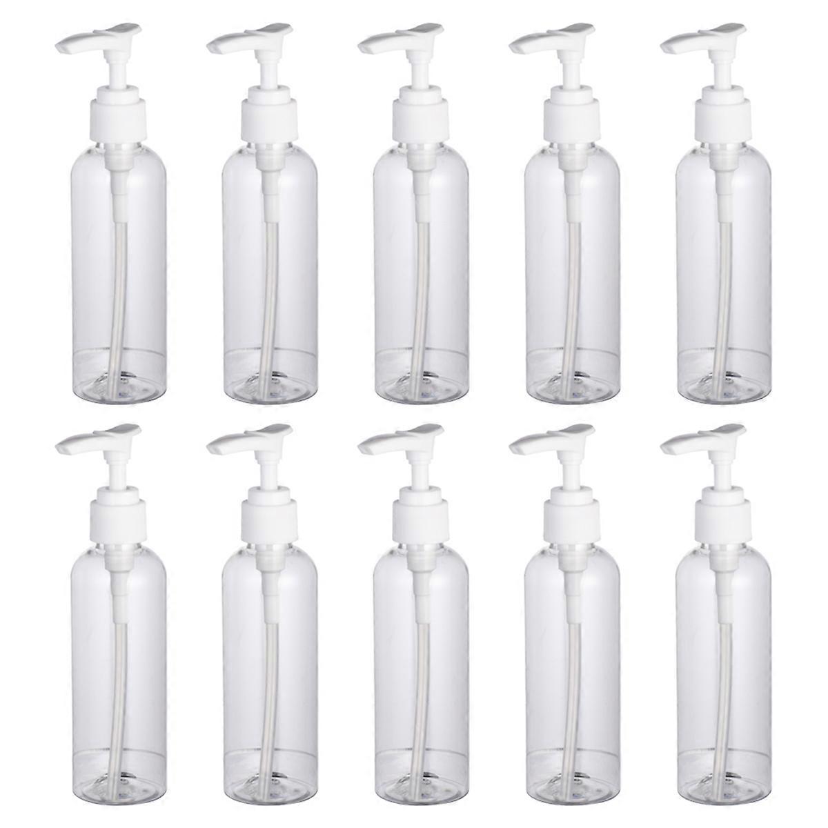 Plastic Pump Bottles Transparent Shampoo Bottles for Travel Use 50Pcs