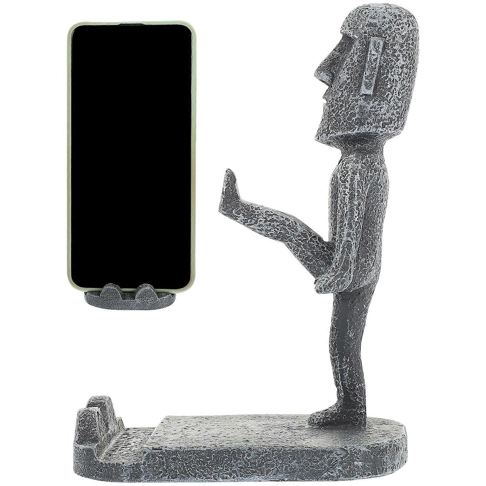 Moai Phone Holder Mobile Phone for Display 4Pcs Set