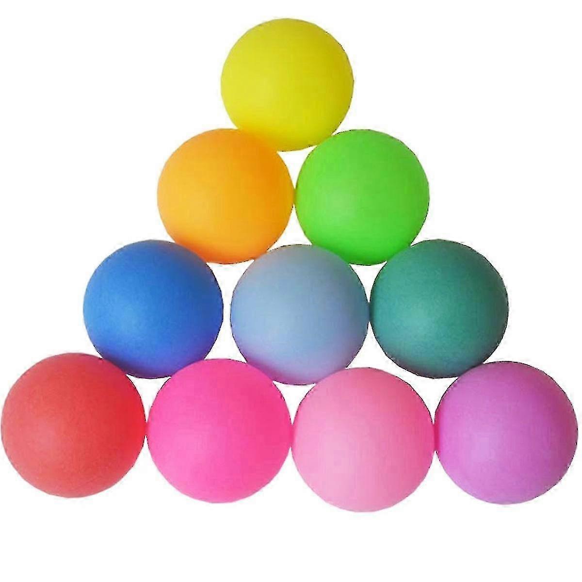 Fine Quality Ping Pong Balls Assorted Wordless Table Tennis Plastic Ball Bulk Colorful Plastic Seamless Ping Pong Ball 2025