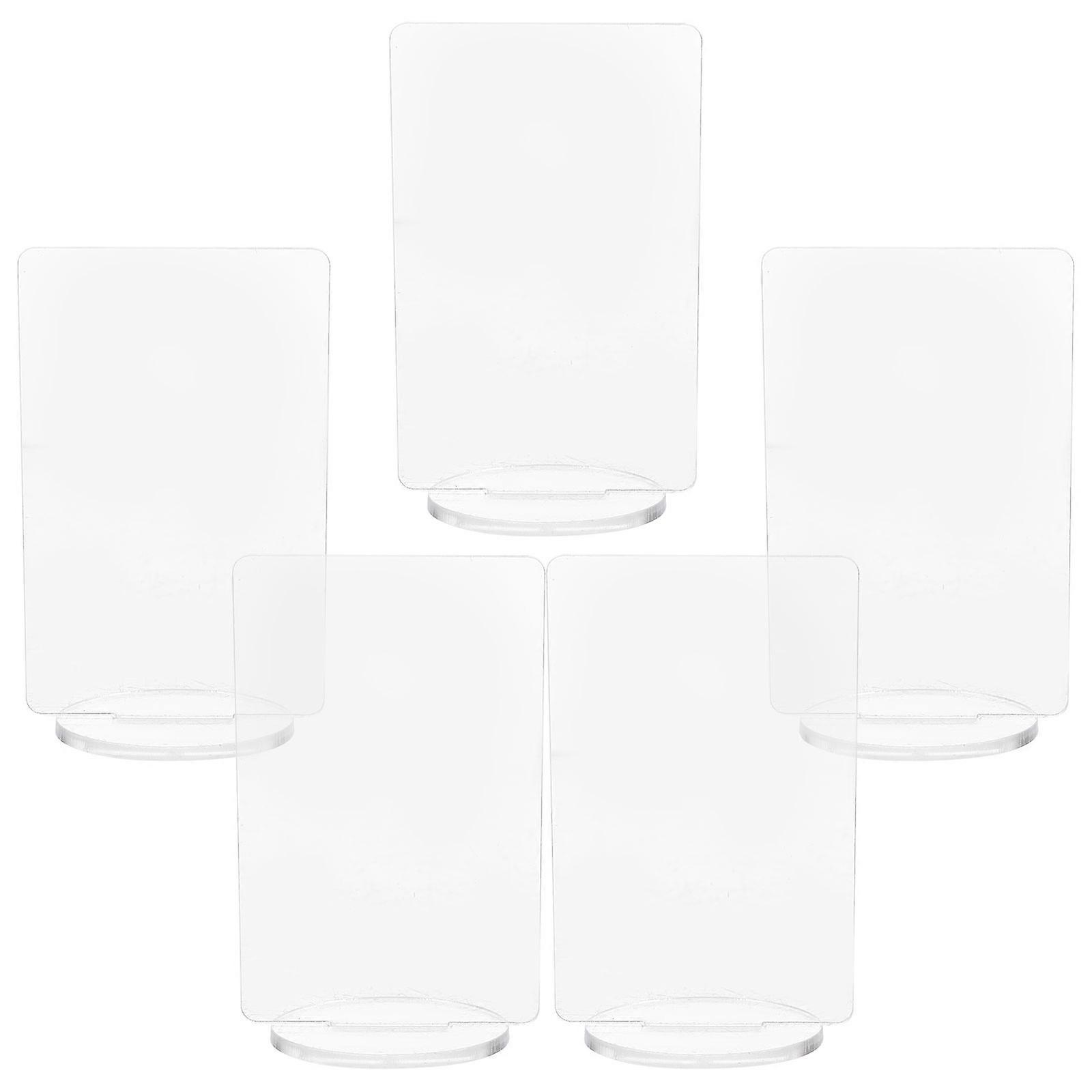 Place Cards For Table Acrylic Seating Card With Stable Holders Suitable For Banquets And Business Talks 5Pcs