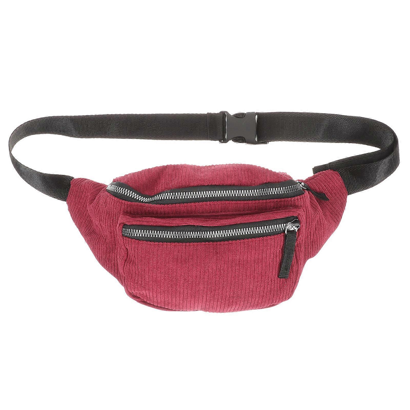 Multi-Function Sports Waist Bag For Outdoors With Compact Design In Red 1Pcs