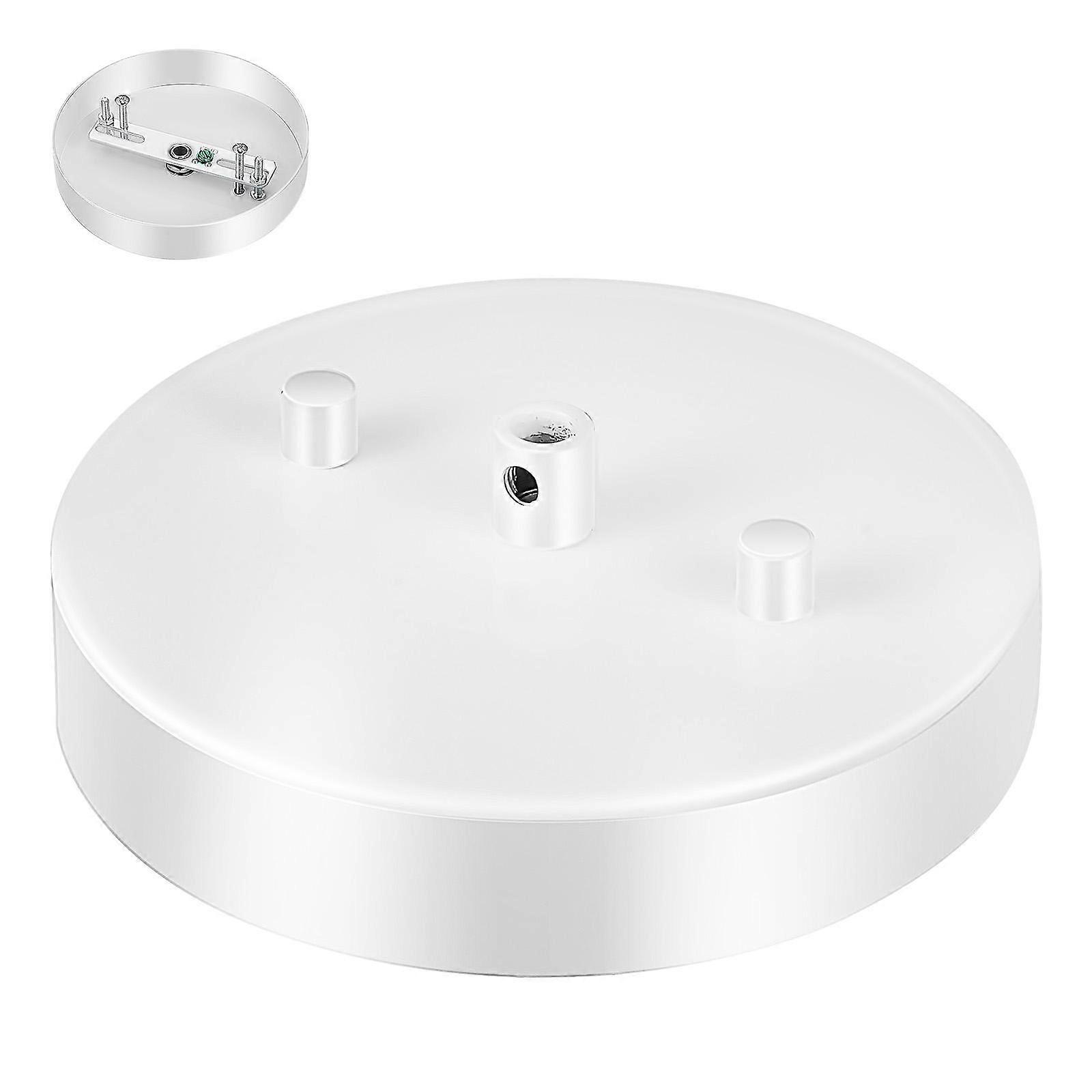 White Light Fixture Mounting Bracket Ceiling Cover Plate for Home 5Sets