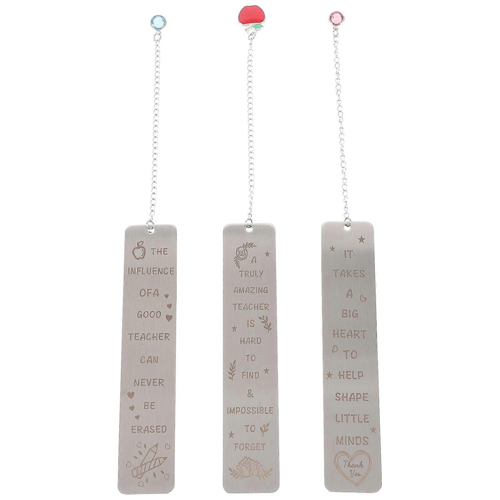 Decorative Bookmark For Students And Teachers Featuring Rectangular Shape For Thanksgiving Day 3Pcs