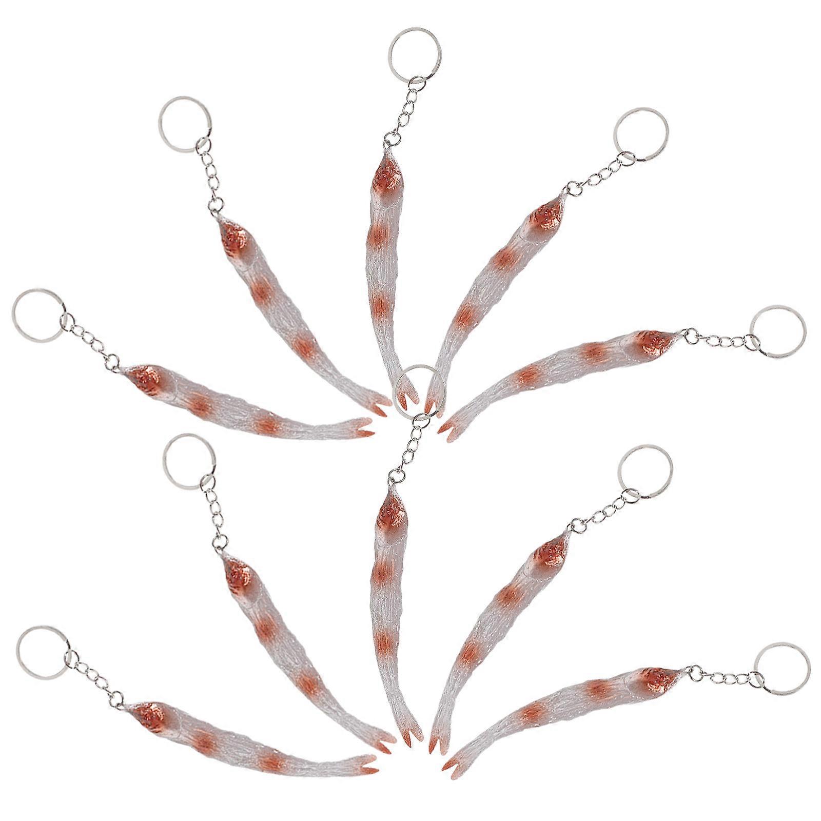 Barbecued Dried Fish Keychain Pendant for Decoration 40Pcs Set