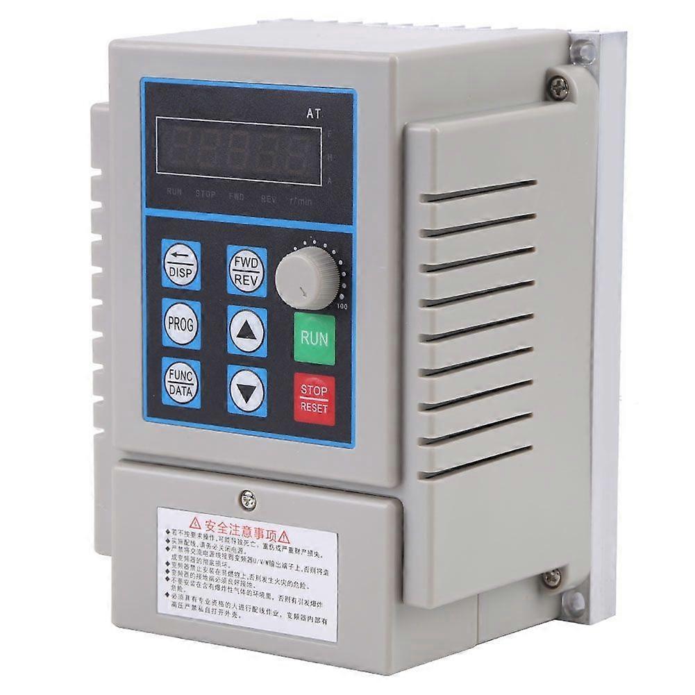 1pc AC 220V 0.75kW Variable Frequency Drive VFD Speed Controller Inverter Single Phrase