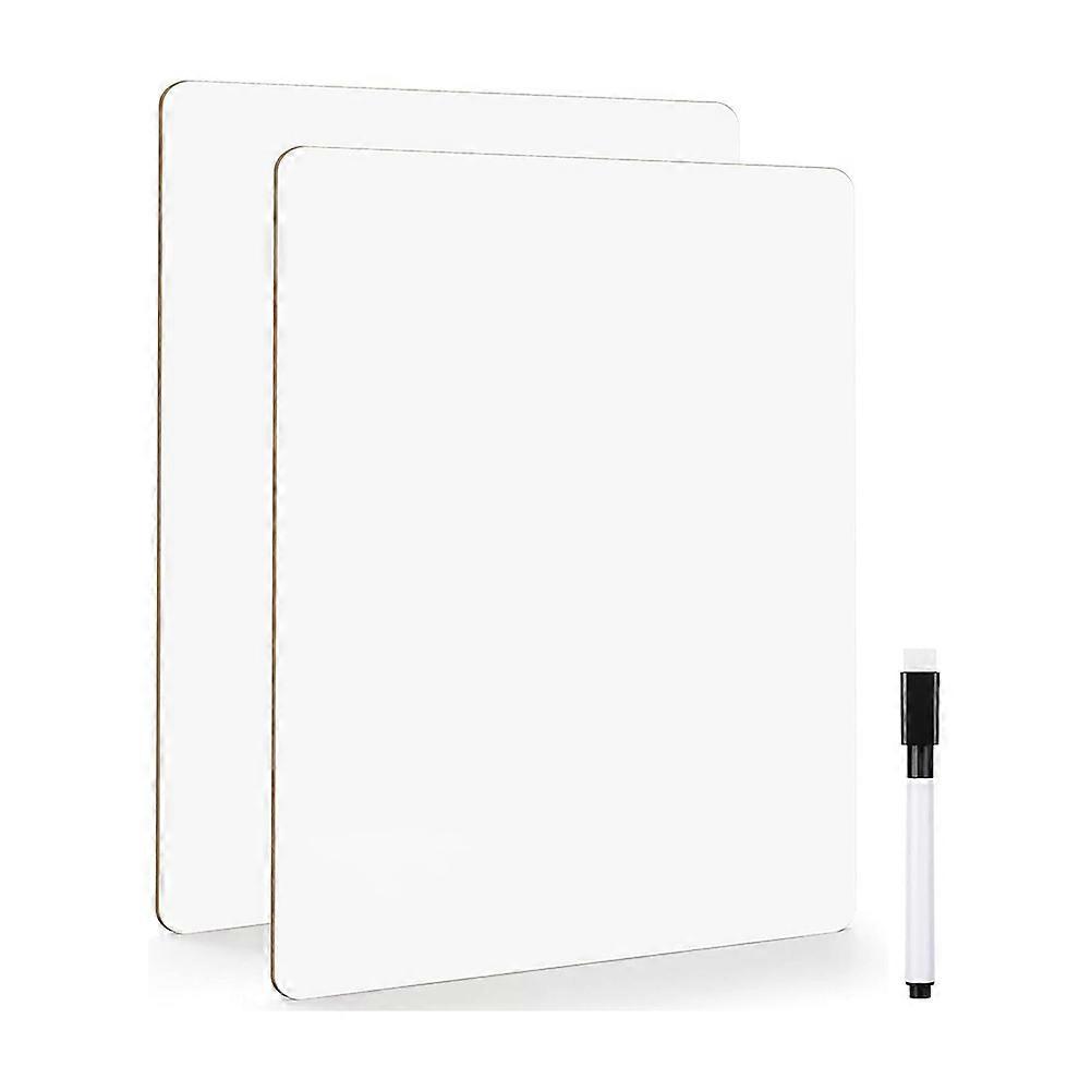 2 Pack Small Dry Erase Board,Mini Whiteboard Double Sided Set 1