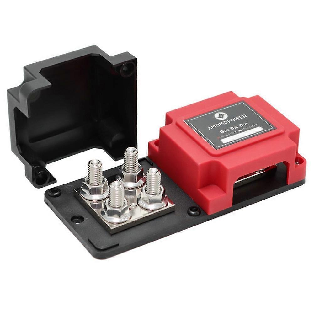 400A Bus Bar Box DC 48V with 8X 3/8 inch Posts Power Distribution