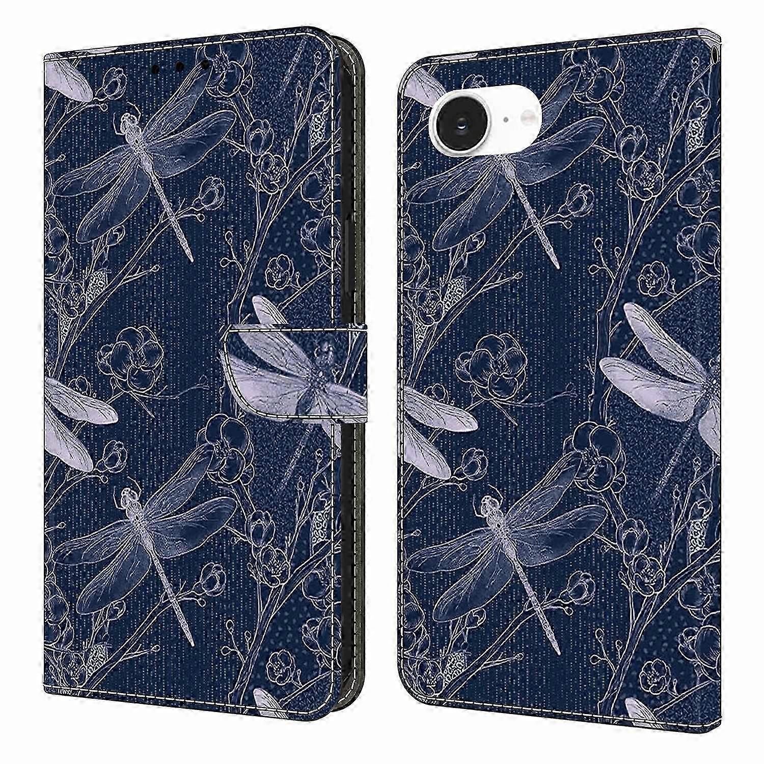 16e Wallet Case with Pattern Printing, PU Leather Flip Stand Phone Cover