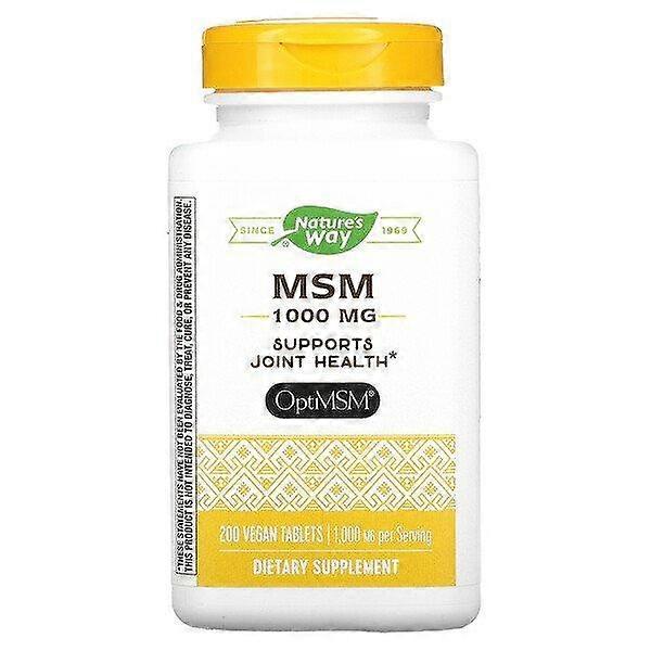 Nature's Way, MSM, 1,000 mg, 200 Vegan Tablets