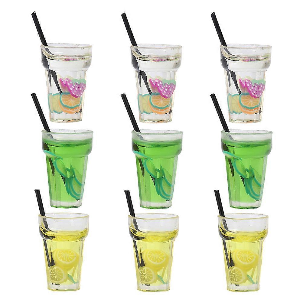 Dollhouse Miniatures Miniature Beverage Set for Decor 45Pcs Plastic Accessories