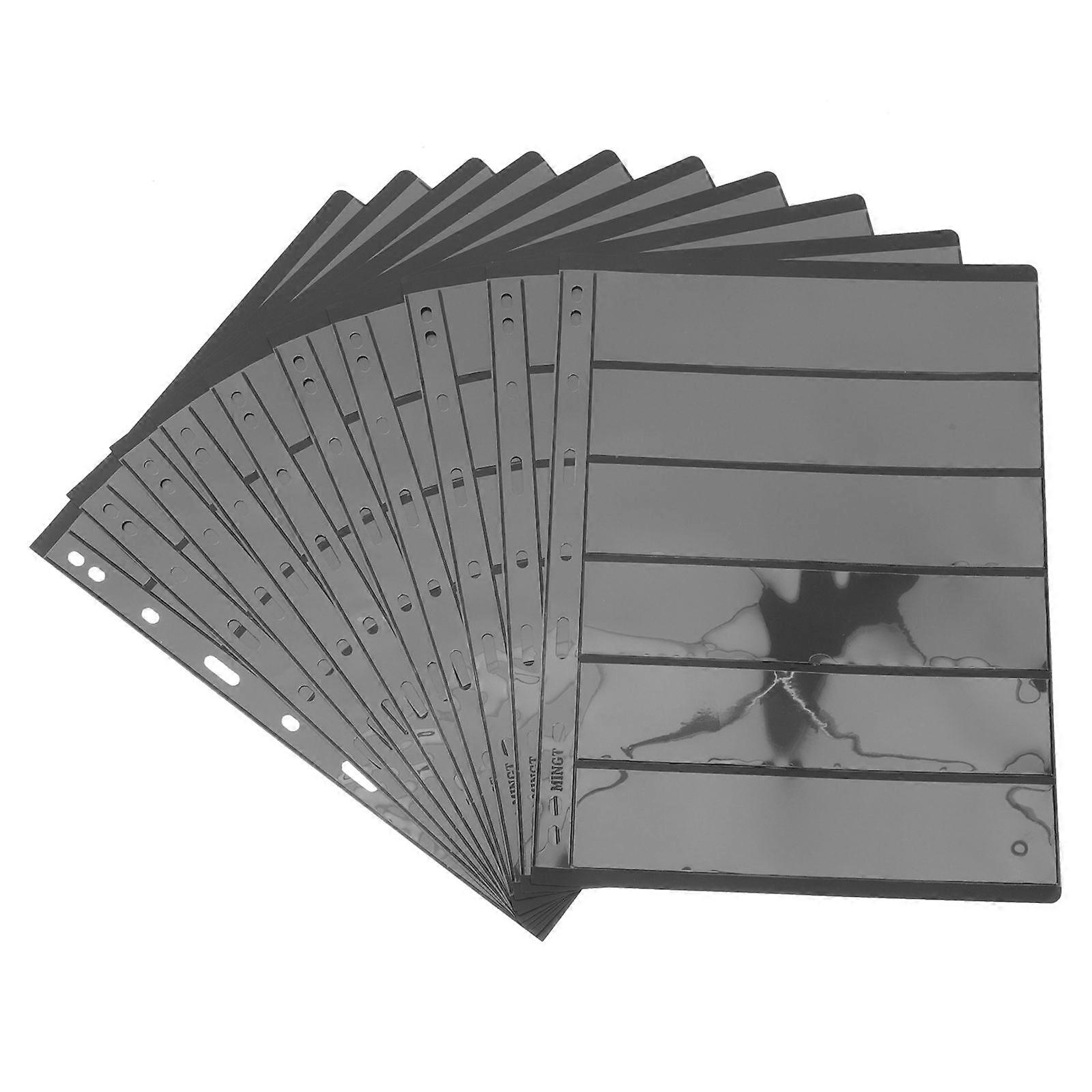 10pcs τυποποιημένες σελίδες γραμματοσήμων Χαλαρά-φύλλα γραμματοσήμων που συλλέγουν θήκες Κάτοχοι γραμματοσήμων