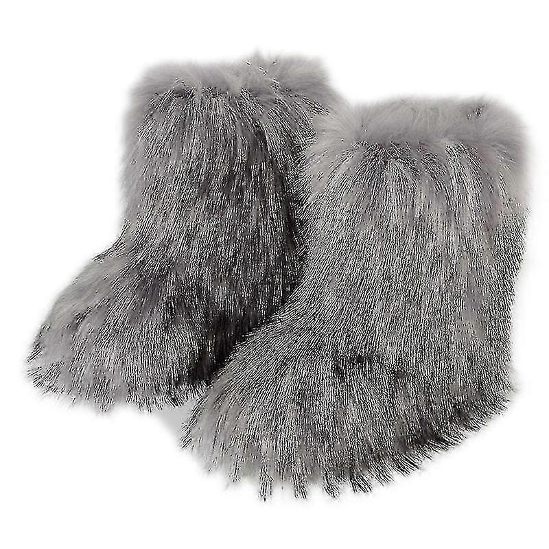 Women's Faux Fur Boots Winter Snow Boot miao7