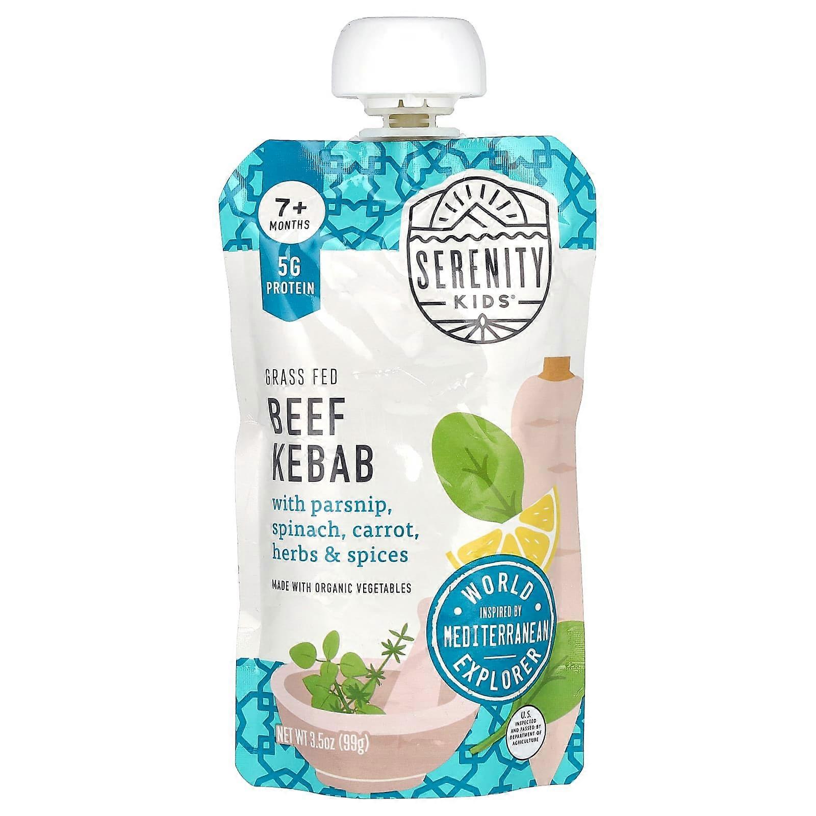 Beef Kabab with Parsnip, Spinach, Carrot, Herbs & Spices, 7+ Months, 3.5 oz (99 g)