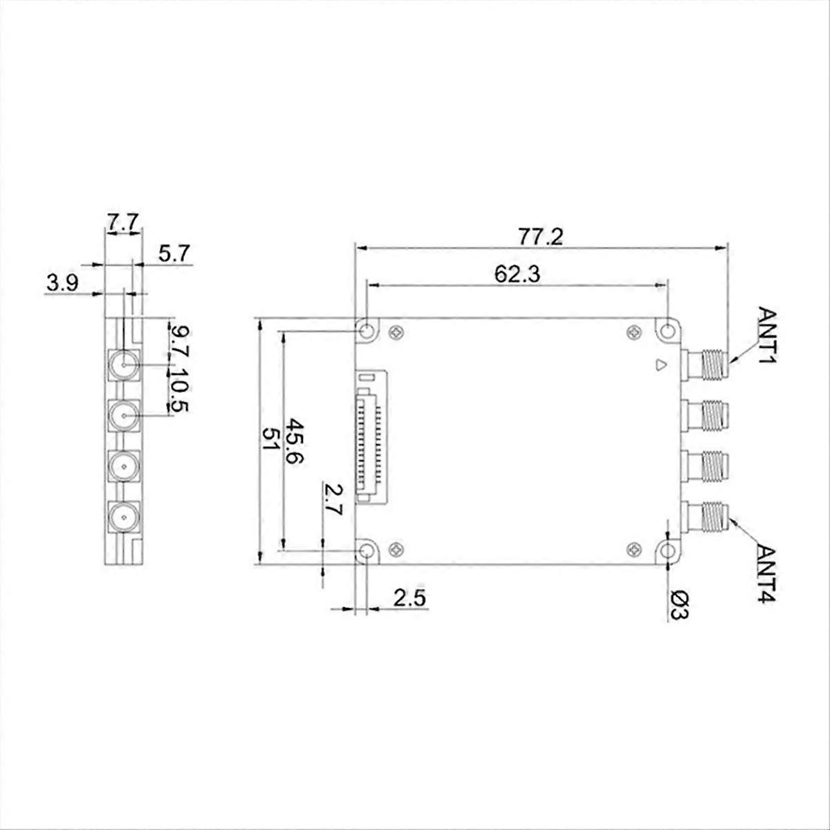 UHF 860-960MHz Impinj E710 4 Ports Channels UHF RFID Reader Module