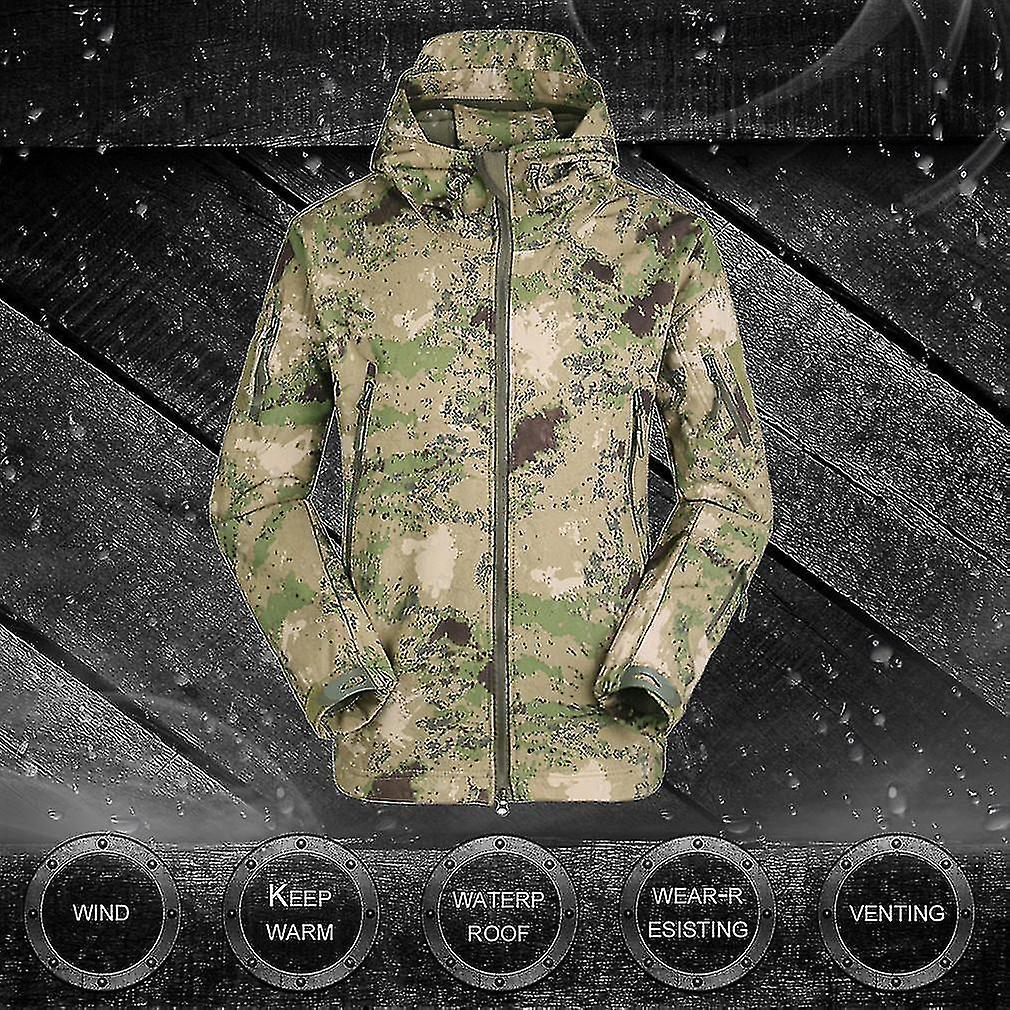 Military Tactical Men Jacket Shark Skin Soft Shell Waterproof Windproof Coat