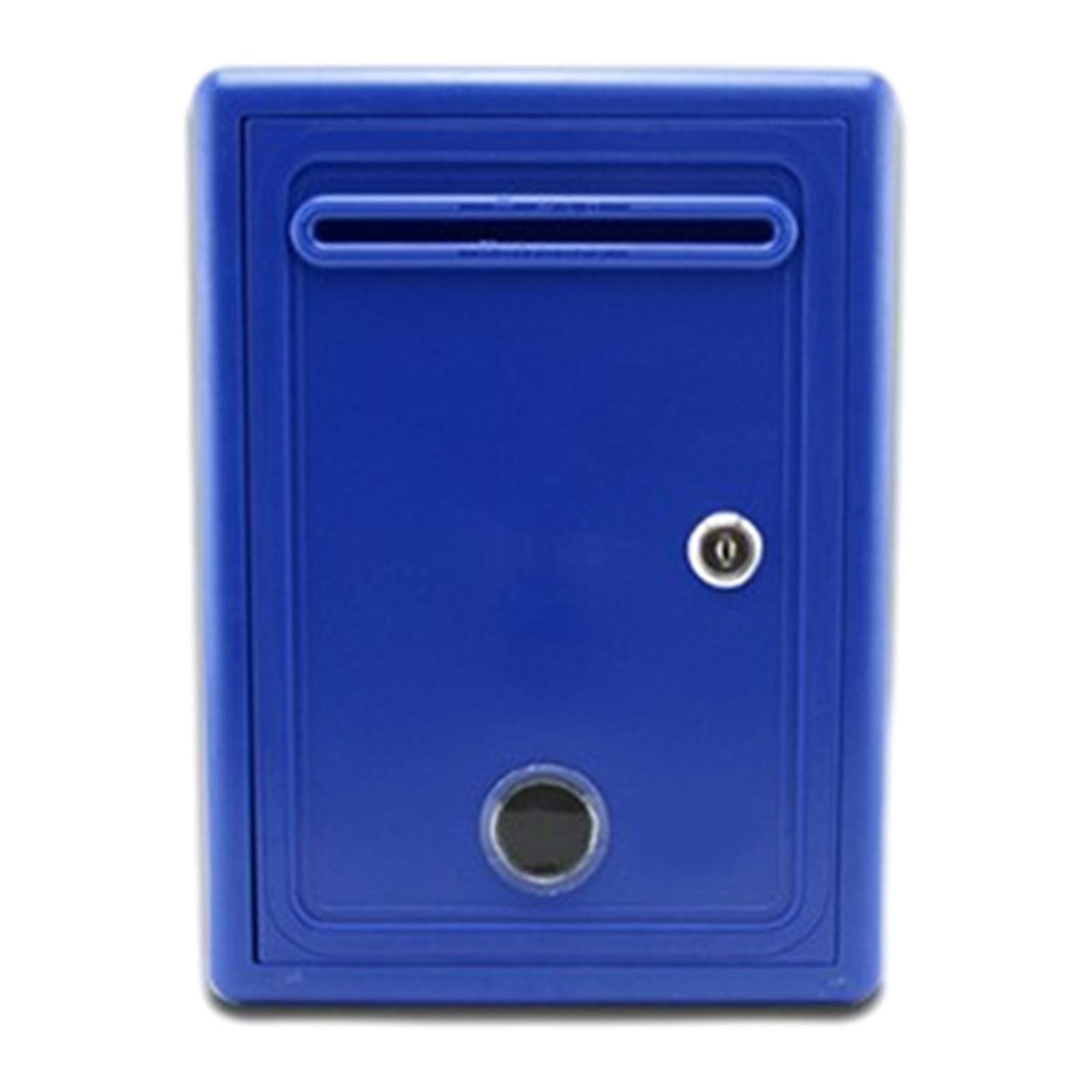 kowaku Suggestion Box Charity Collection Donation Box Multipurpose with Window Locking for Home Office Classroom Comment Box Mailbox Blue