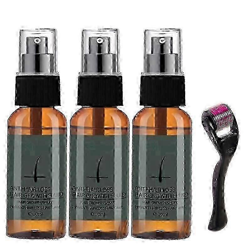 90ml Beard Growth Kit with Derma Roller and Serum for Fuller Beard in UK Men's Grooming