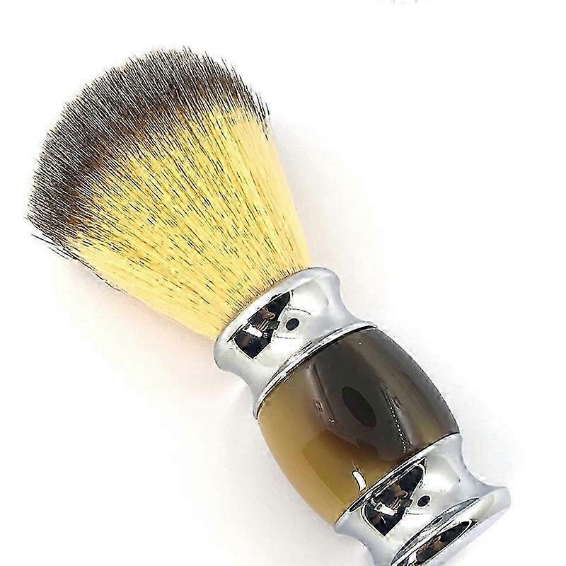 Synthetic Shaving Brush Durable Resin Handle Travel Brush,Lathering Well with Shaving Soap Cream for