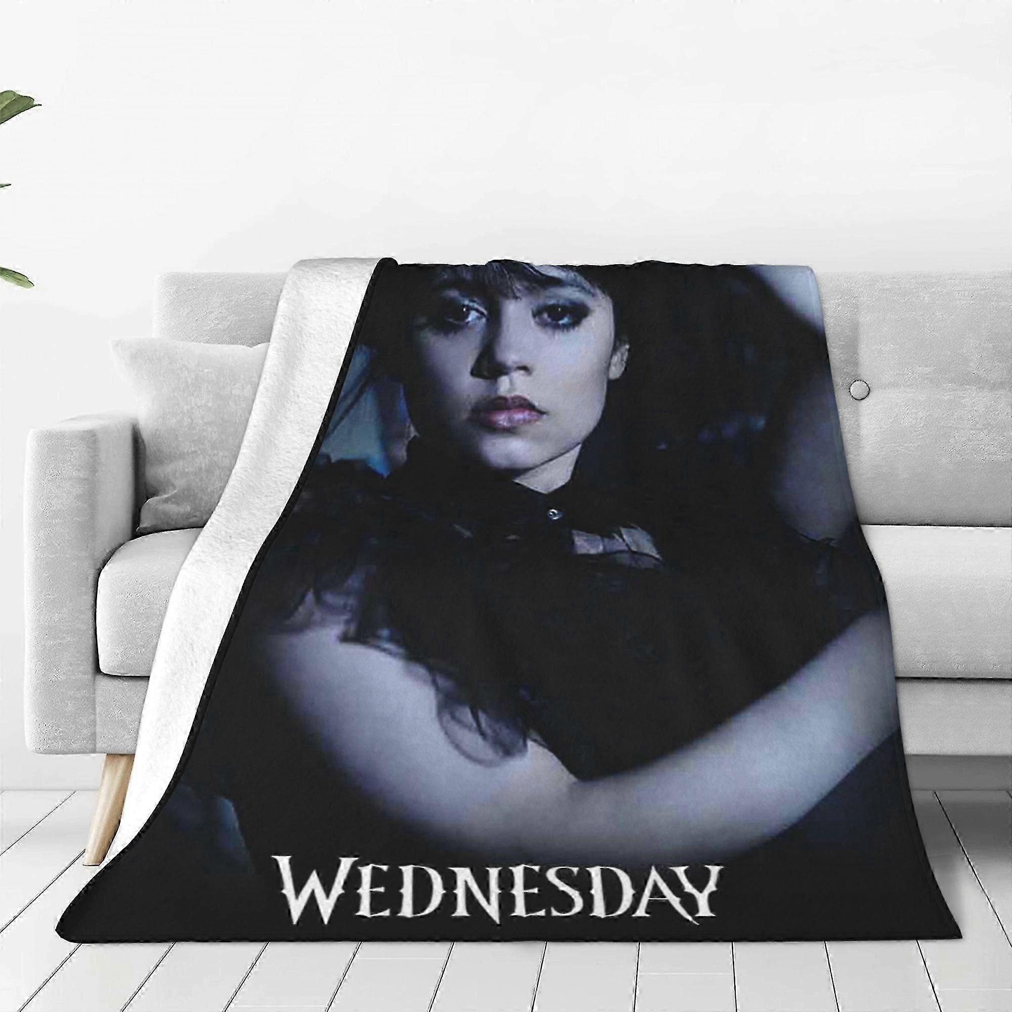 Blanket Wednesday Cool Blanket Throw Lightweight Soft Air Conditioning Flannel Blankets for Bed Couch Sofa Party DecorationsEUB847