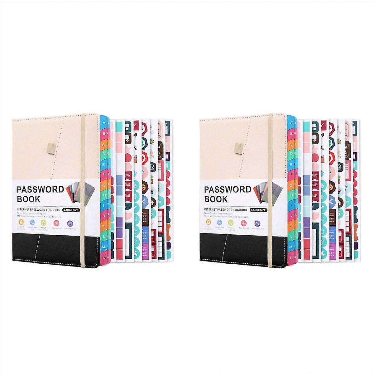 Password Keeper Book with Alphabetical Tabs for Seniors, D