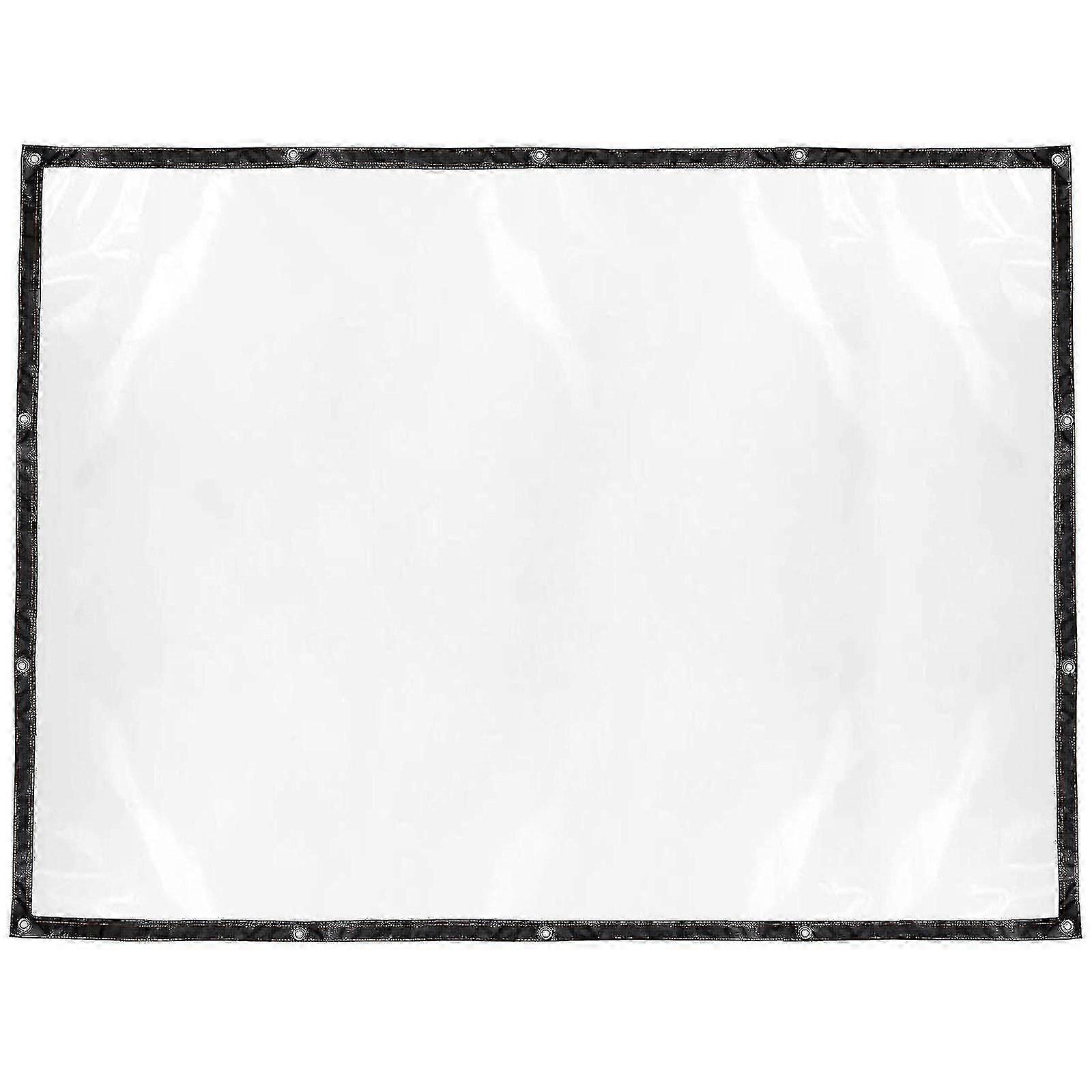 غطاء مشمع شفاف من مادة البولي فينيل كلوريد مع حلقات معدنية، غطاء مشمع شفاف شديد التحمل ومقاوم للماء